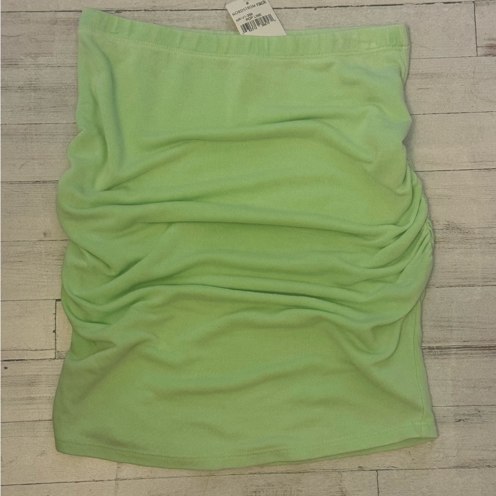 Sundry Light Green Midi Skirt
